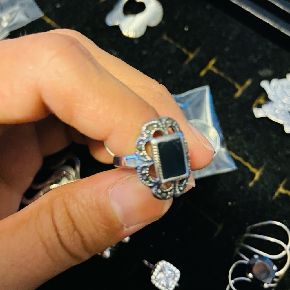 Sterling silver rings - Picture 6 of 8